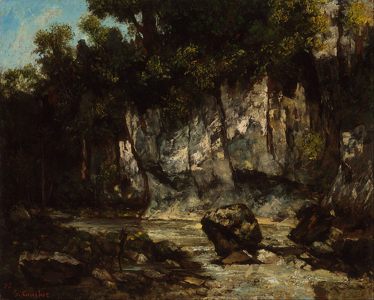 Gustave Courbet: Tájkép sziklával