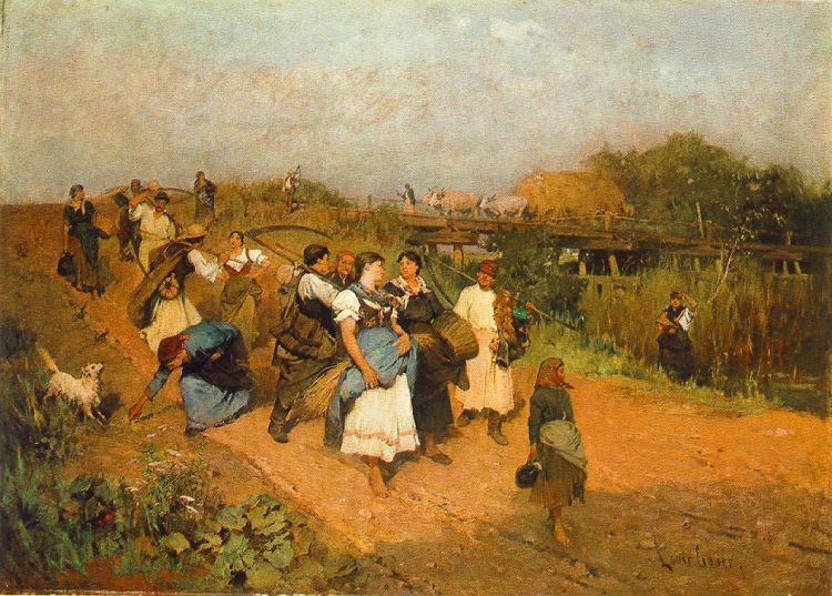 Deák–Ébner Lajos: Hazatérő aratók